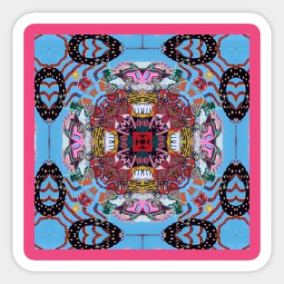 Sweet Dream Kaleidoscope Mirror Fantasy | Modern Art Acid Bath | Surreal Pop Art Design By Tyler Tilley Sticker